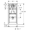 GEBERIT 111616002 Duofix Element f. Urinal, 112-130 cm
