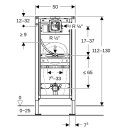 GEBERIT 111676002 Duofix Element f. Urinal, 112-130 cm