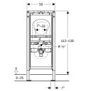 GEBERIT 111686002 Duofix Element f. Urinal, 112-130 cm