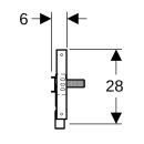 GEBERIT 111778002 Duofix Traversenelement WM