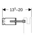 GEBERIT 111839002 DuofixBasic Set Wandanker