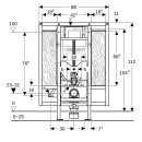 GEBERIT 111904006 Duofix Element f. WWC, 112 cm
