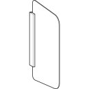 GEBERIT 115205TD1 Urinaltrennwand, Halter: schwarzmatt