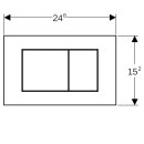 GEBERIT 115629QB1 Sigma 40 BetPl., f&uuml;r 2-Mengen-Sp&uuml;lung
