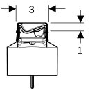 GEBERIT 154446KS2 CleanLine50 Duschrinne, 30-90 cm