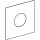 GEBERIT 246120QB1 Type 40 plaque de recouvrement pour commande WC UR-Strg. IR