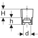 GEBERIT 362796006 PE-LD Schutzstopfen &uuml;berdeckend