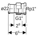 GEBERIT 45305 Mapress Therm &Uuml;bergangsverschr.