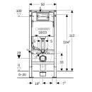 GEBERIT 458103002 DuofixBasic Element f. WWC, 112 cm