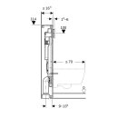 GEBERIT 461311006 GIS Element f. WWC, 114 cm