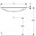 GEBERIT 501844003 iCon M&ouml;belwaschtisch 75x48cm