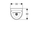 GEBERIT 503100001 Renova S Urinal, Zulauf von hinten