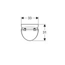 GEBERIT 503110008 Renova S urinoir avec couvercle, alimentation haut.