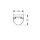 GEBERIT 503110008 Renova S urinoir avec couvercle, alimentation haut.