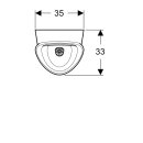 GEBERIT 503120001 Renova M Urinal, Zulauf von hinten