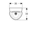 GEBERIT 503120008 Renova M Urinal, Zulauf von hinten