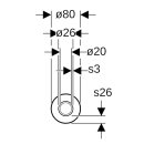 GEBERIT 603139002 Mepla Systemrohr ML, rund vorged&auml;mmt