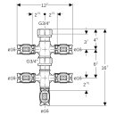 GEBERIT 653435001 Geberit Verteilerspinne