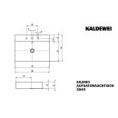 Kaldewei 906406033001 Aufs.-WT SILENIO, M.3049m.&Uuml;L 1200x460