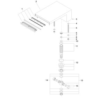 DORNBRACHT 13630740-39 Wannen-Schwallauslauf ohne Umstellung