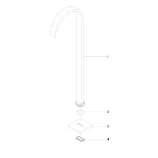 DORNBRACHT 13672780-39 Wannenauslauf ohne Umstellung MEM