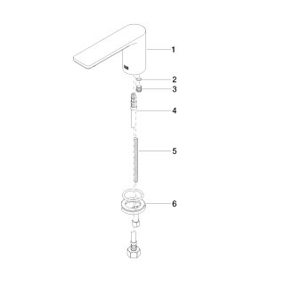 DORNBRACHT 13700845-27 WT-Stand-Ausl. ohne Ablaufgarnitur