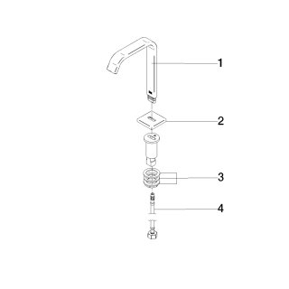 DORNBRACHT 13716671-27 WT-Stand-Ausl. ohne Ablaufgarnitur