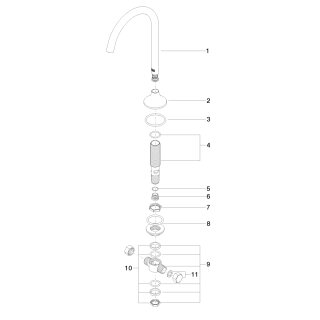 DORNBRACHT 13716809-42 WT-Stand-Ausl. ohne Ablaufgarnitur