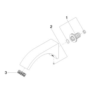 DORNBRACHT 13805811-42 WT-Wand-Ausl. ohne Ablaufgarnitur CYO