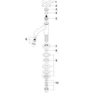 DORNBRACHT 17500892-39 Standventil, Kaltwasser TARA 17500892