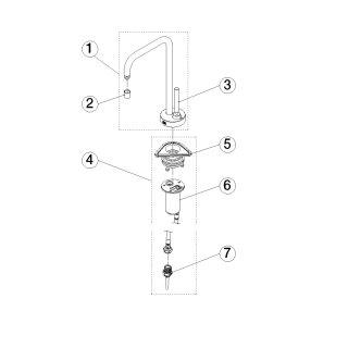 DORNBRACHT 17872861-46 DISTRIBUTEUR DEAU FROIDE META SQUARE