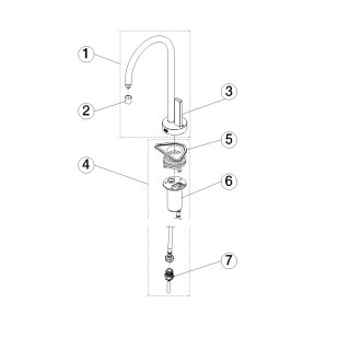 DORNBRACHT 17872875-28 COLD WATER DISPENSER TARA ULTRA
