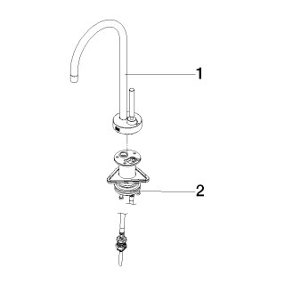 DORNBRACHT 17872888-06 DISTRIBUTEUR DEAU FROIDE TARA 17872888