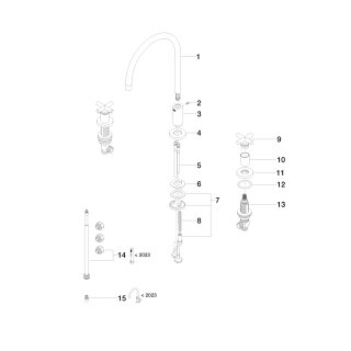 DORNBRACHT 20816892-42 Dreilochbatterie TARA 20816892 Bronze