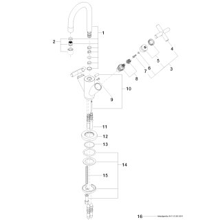 DORNBRACHT 22302892-42 WT-ELB mit Ablaufgarnitur TARA