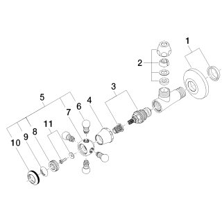 DORNBRACHT 22900361-39 Eckventil MADISON 22900361 Dark Brass