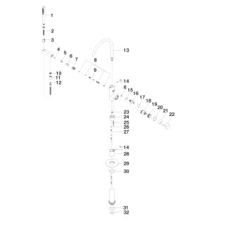 DORNBRACHT 25863661-39 Wannen-EHM SERIENSPEZIFISCH 25863661