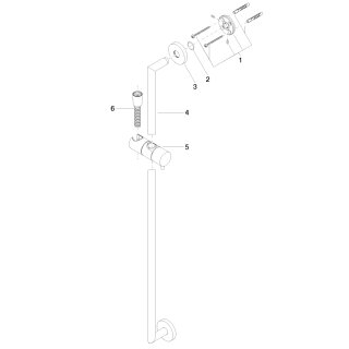 DORNBRACHT 26413625-39 Duschgarn. SERIENSPEZIFISCH 26413625