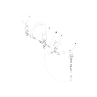 DORNBRACHT 27512882-42 Wannen-Vierlochbatt. f.W.-randmont.
