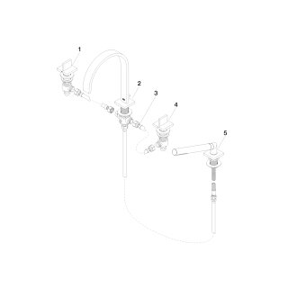 DORNBRACHT 27532782-39 Wannen-Vierlochbatt. f.W.-randmont.