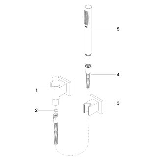DORNBRACHT 27809985-42 Schlauchbrausegarn. SERIENSPEZIFISCH