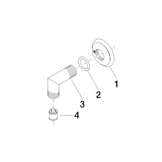 DORNBRACHT 28450410-39 Wandanschlussbogen MADISON 28450410