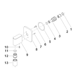DORNBRACHT 28450845-27 Coude de raccordement mural LISSE 28450845