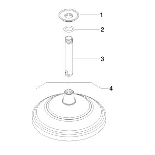 DORNBRACHT 28565977-42 Regenbrause mit Deckenanbindung