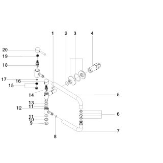 DORNBRACHT 30805809-42 POT FILLER Kaltwasserventil VAIA