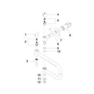 DORNBRACHT 30805875-42 POT FILLER Kaltwasserventil TARA