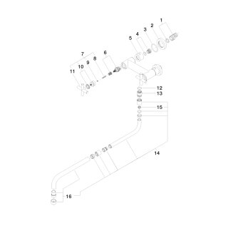 DORNBRACHT 31151892-42 Wand-Brückenbatt. mit herausziehbarem