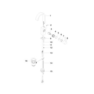 DORNBRACHT 33502782-42 WT-EHM mit Ablaufgarnitur MEM