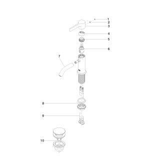 DORNBRACHT 33505809-39 WT-EHM mit Ablaufgarnitur VAIA