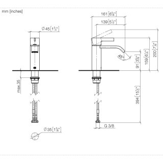 DORNBRACHT 33522671-27 WT-EHM ohne Ablaufgarnitur IMO